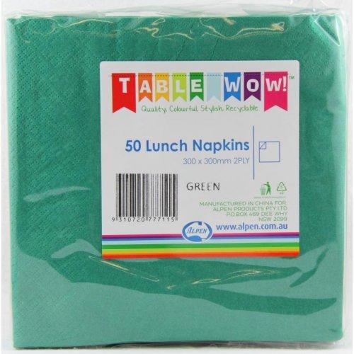 Napkin 2ply Dark Heritage Green Lunch Pk/50