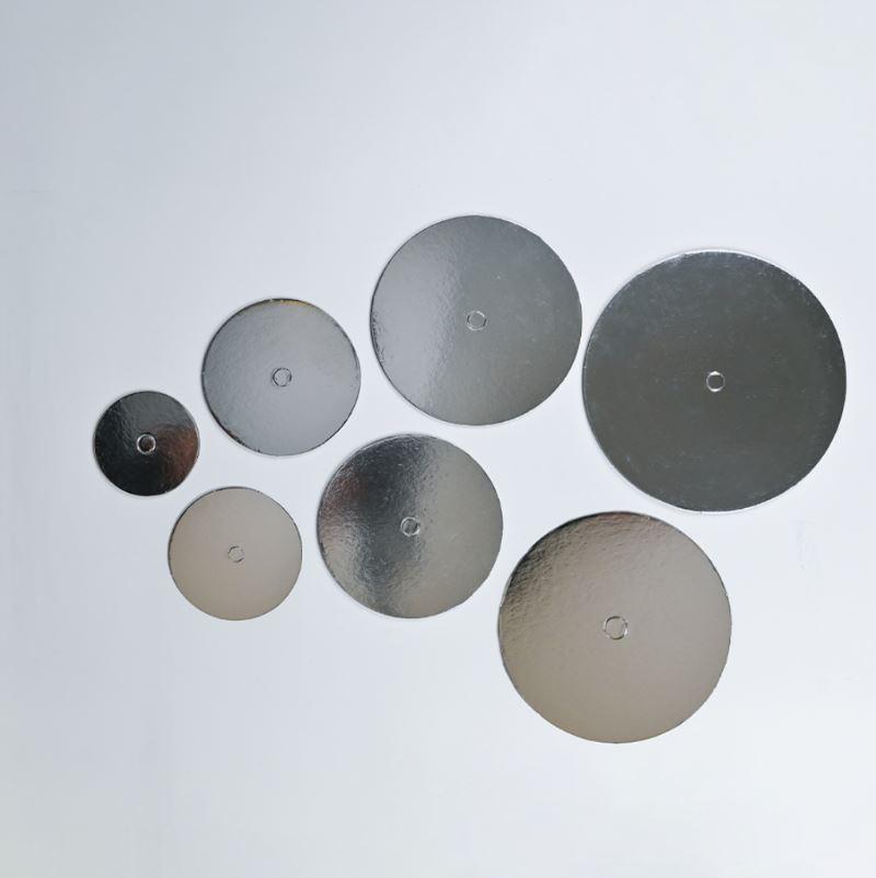 Cardboard Perforated 23cm Round Silver Cake Board (9in) Pk 10