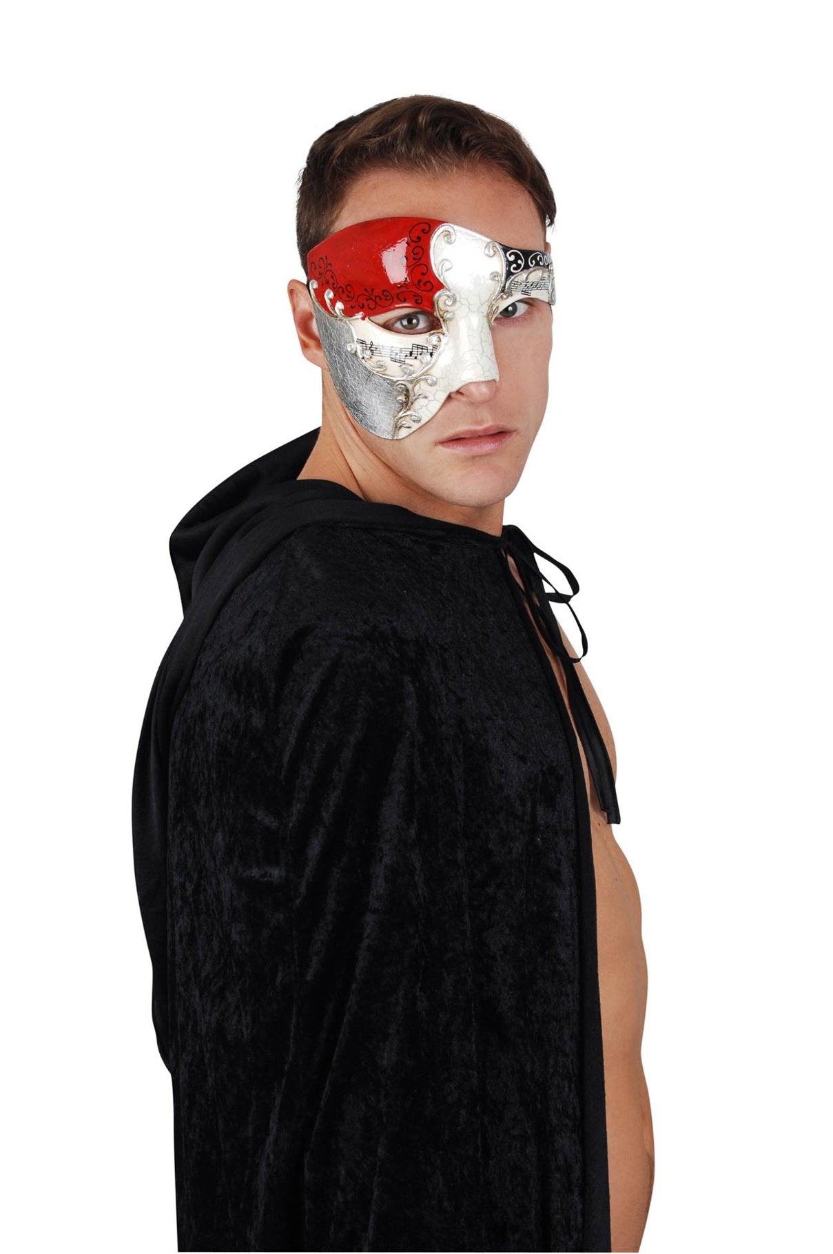 Mask Eye Maestro Red & Gold Masquerade