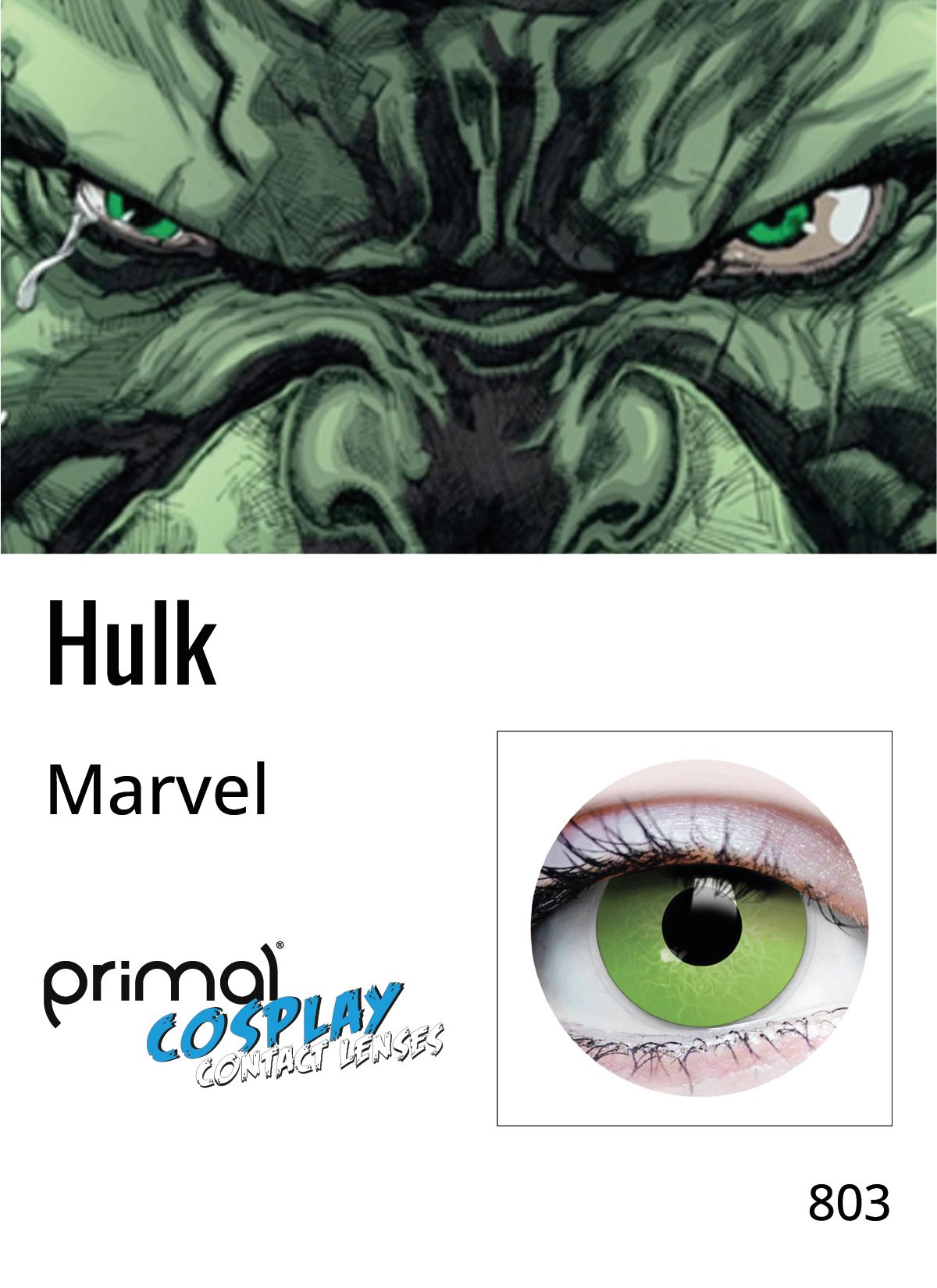 Contact Lense 3 Month Hulk Green