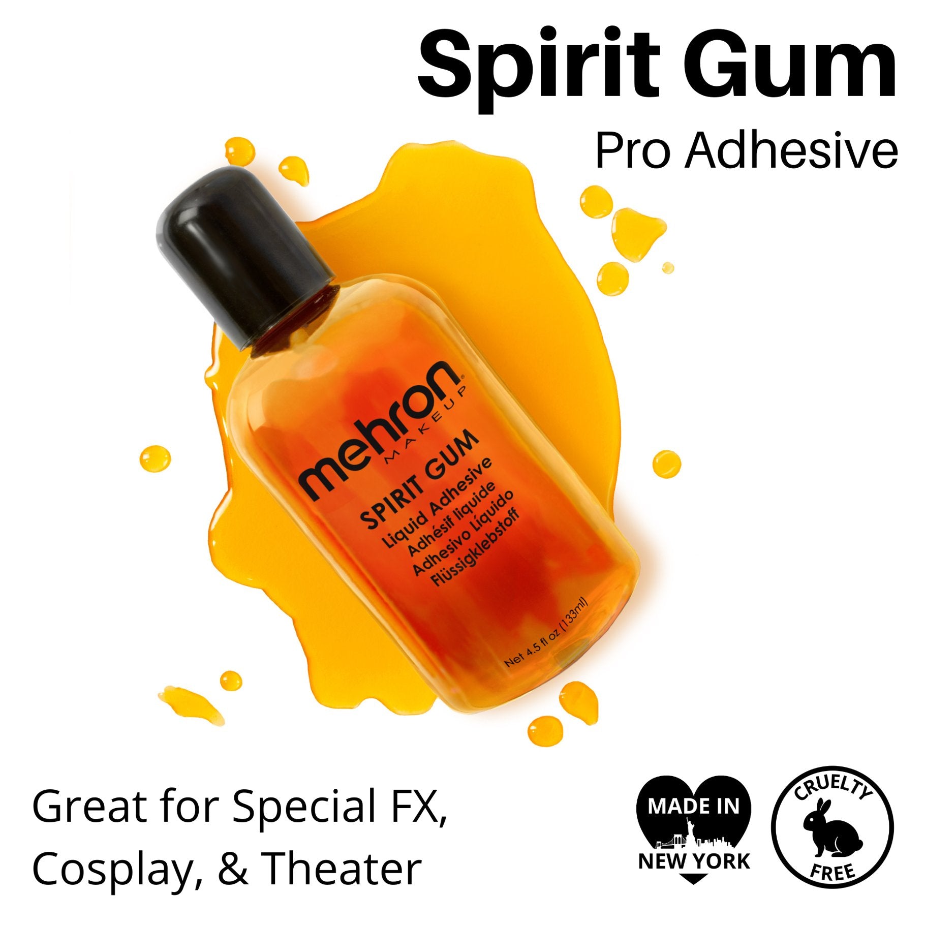 Make up Special Effects Spirit Gum 133ml Mehron Deluxe