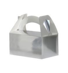 Loot/Favour/Gift Lunch Box Metallic Silver Pk 5