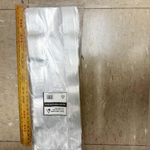 Polypropylene Bag 30.5x10x5cm Pk/100 30um