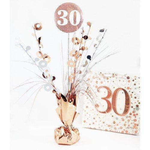 Centrepiece Happy 30th Birthday Rose Gold 165g Table Decoration