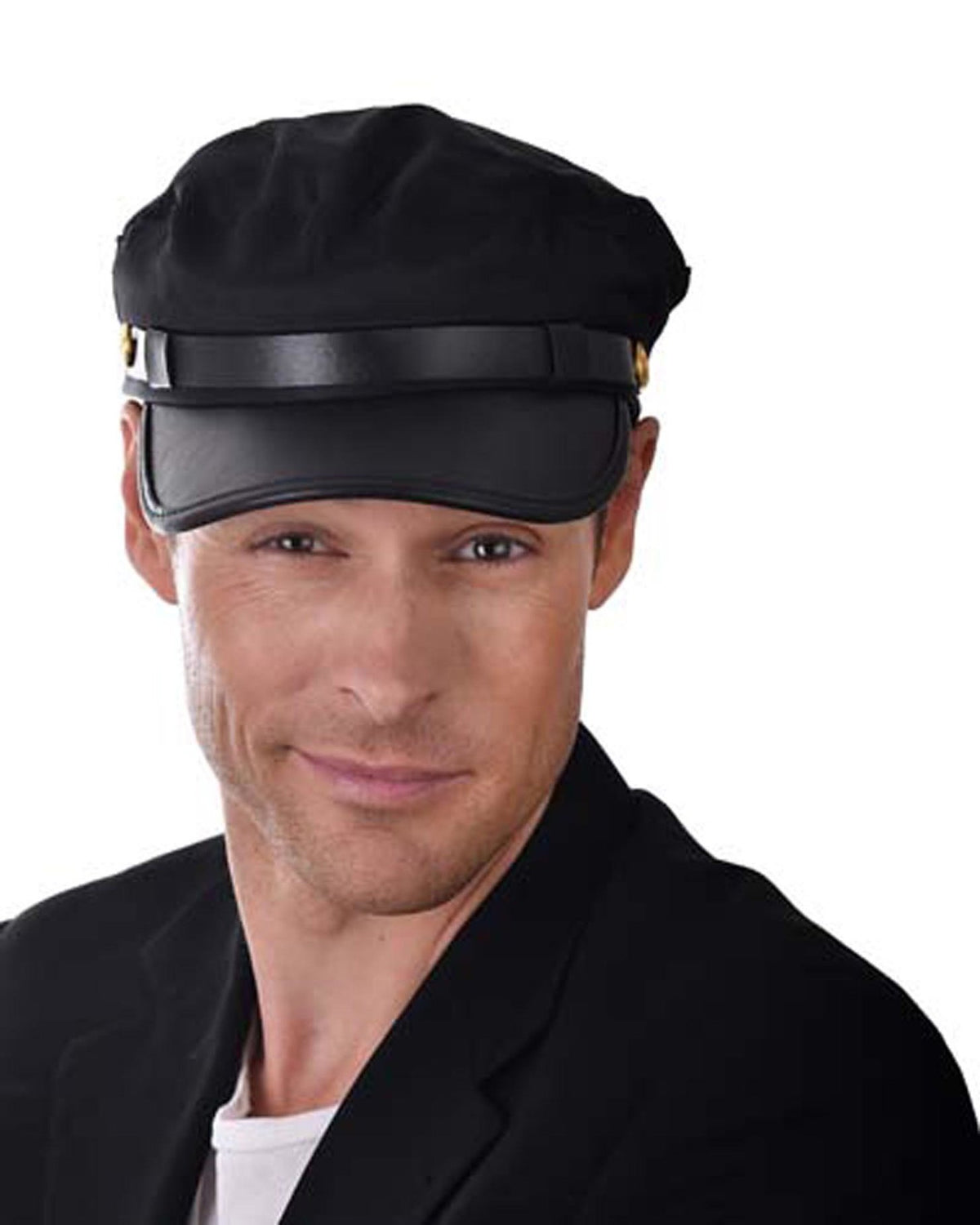 Hat Adult Greek/Greece Fishermans Cap Black