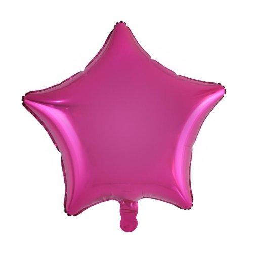 Balloon Foil 45cm Star Magenta Pink