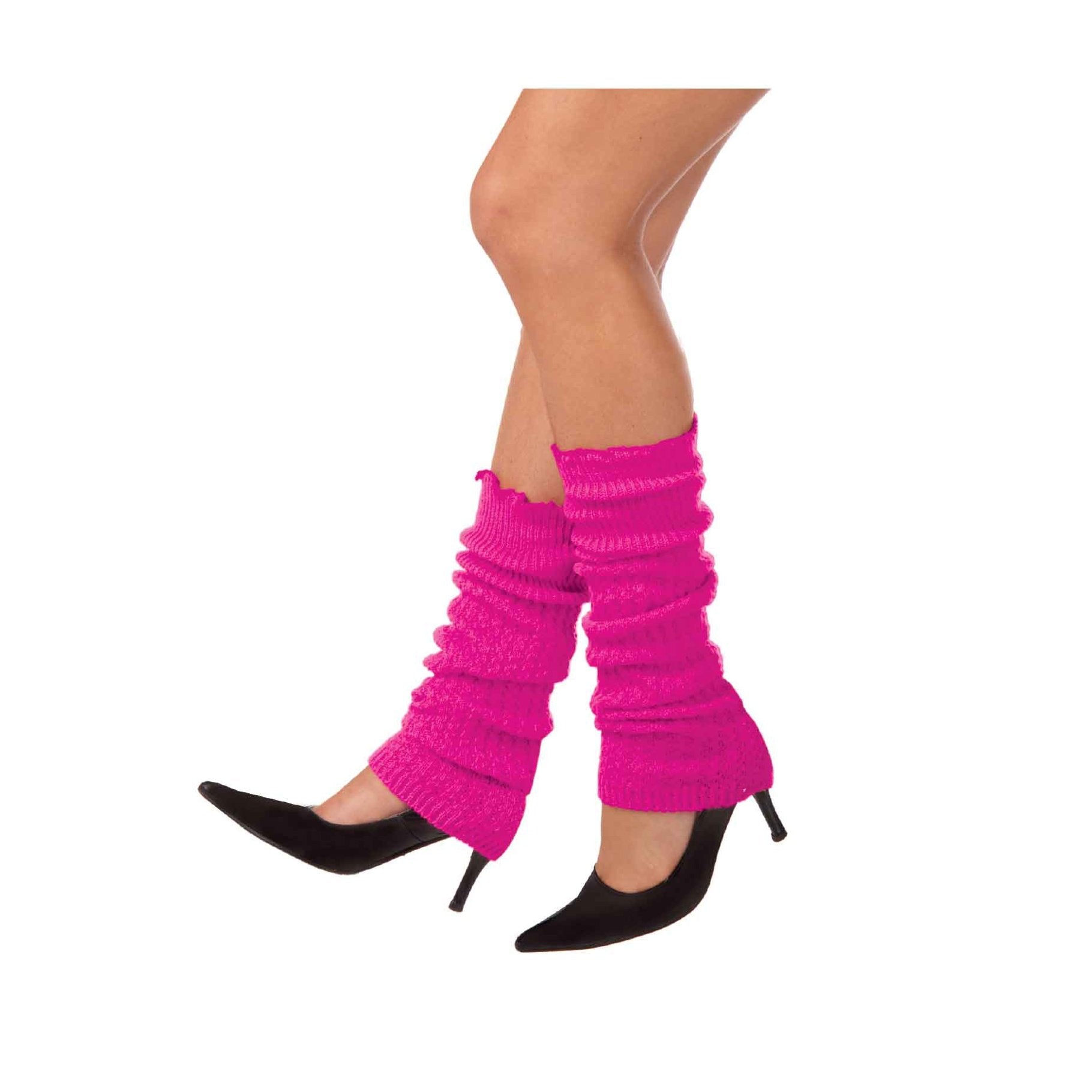 Leg Warmers Fluro/Neon Pink 1980s