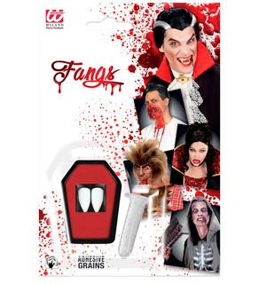 Costume Teeth/Fangs Vampire/Dracula White With Thermal Fitting Beads