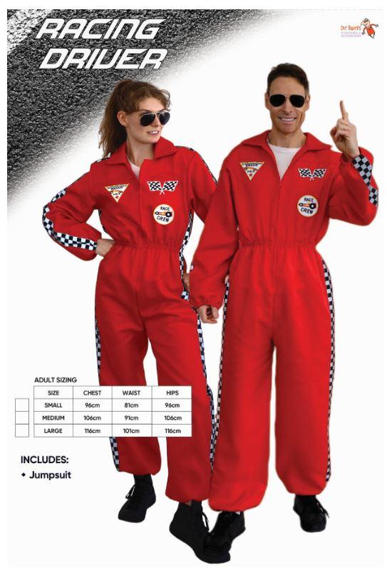 Costume Adult Racing Car Driver Jumpsuit