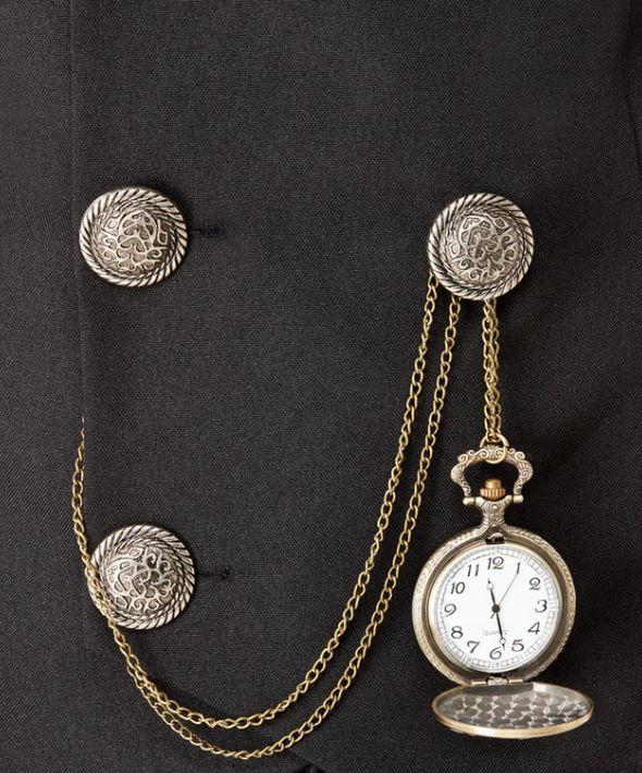 Costume Pocket Fob Watch on Chain 1920 Gentleman Victorian Assorted Designs