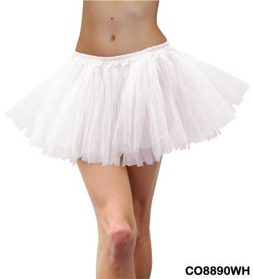 1980s Tulle Tutu White Deluxe Adult