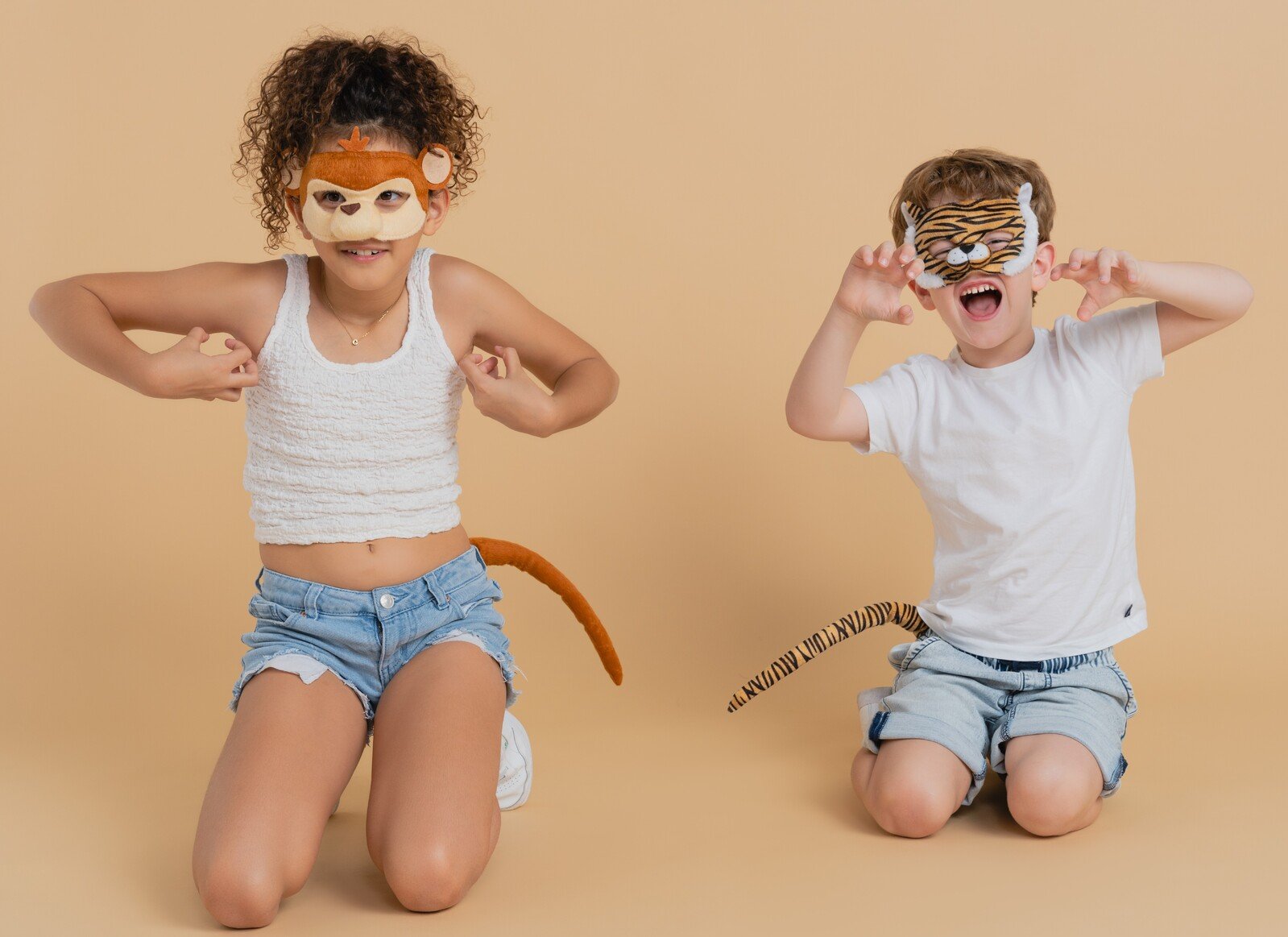 Animal Costume Mask Set Deluxe Tiger