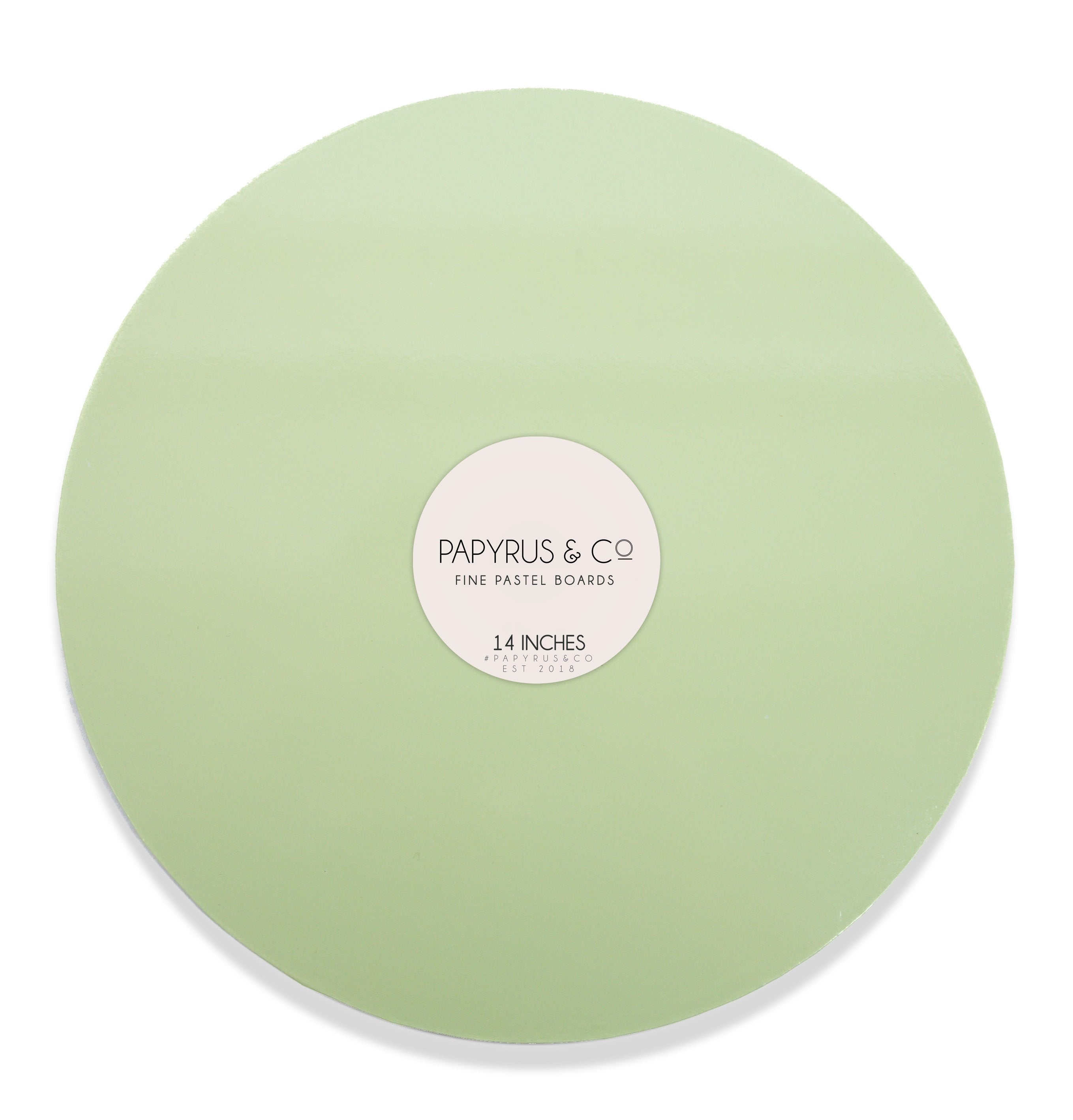 Cake Board MDF Round Pastel Green 14 Inch