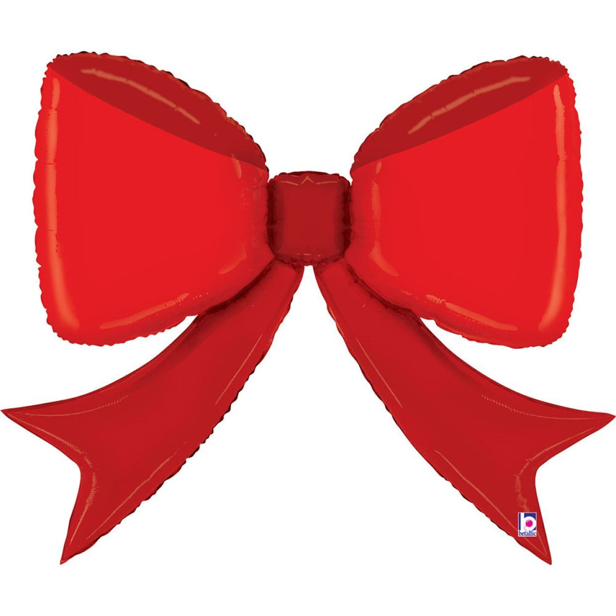Balloon Foil Shape Pretty Red Bow 104cm