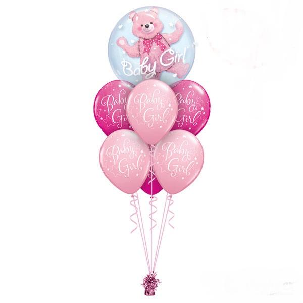 Balloon Bouquet Its A Girl Pink Large