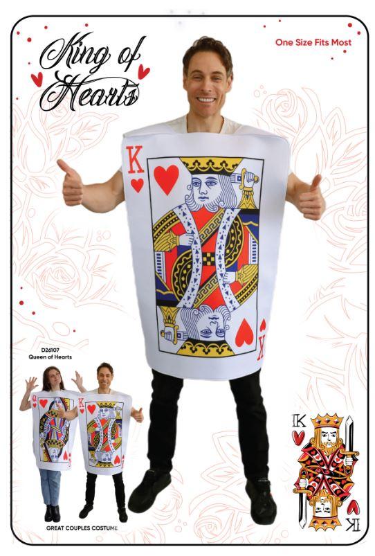 Costume Adult King of Hearts Card One Size Fits Most