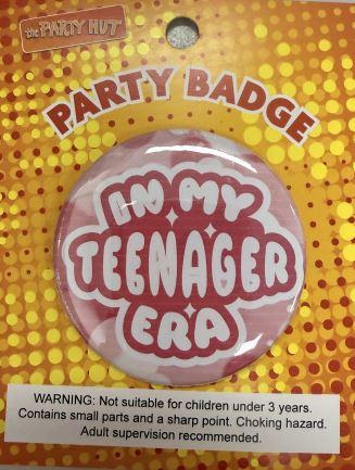 Badge Teenager Era Pink 6cm