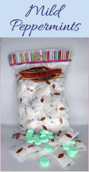 Lollies Spearmint Buttons 500g Wrapped Pittsworth Confectionery