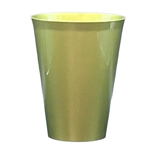 Cups Gold Reusable Plastic 285ml Pk 20
