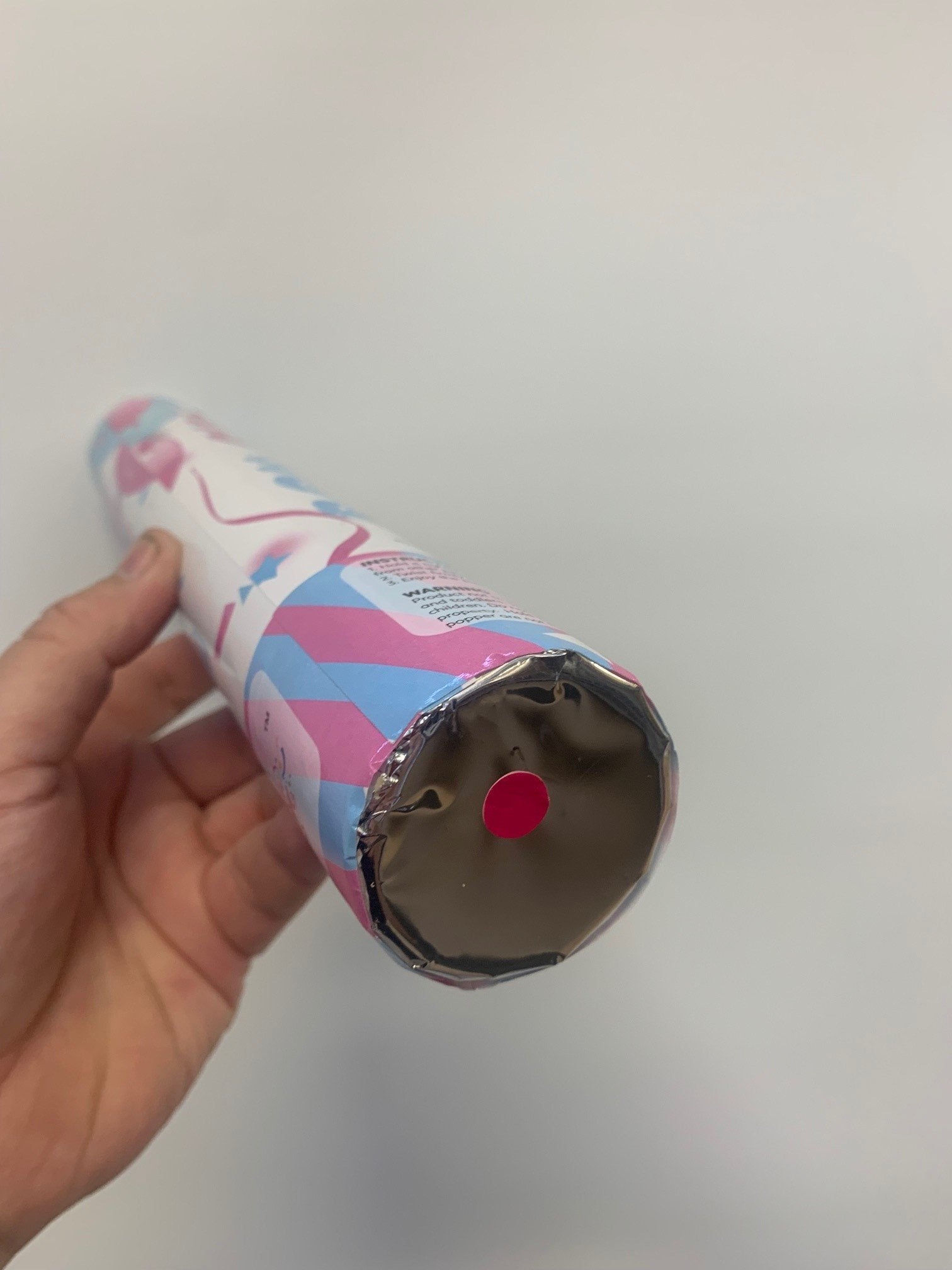 Large Gender Reveal Pink Tissue Confetti/Popper 30cm Cannon Each