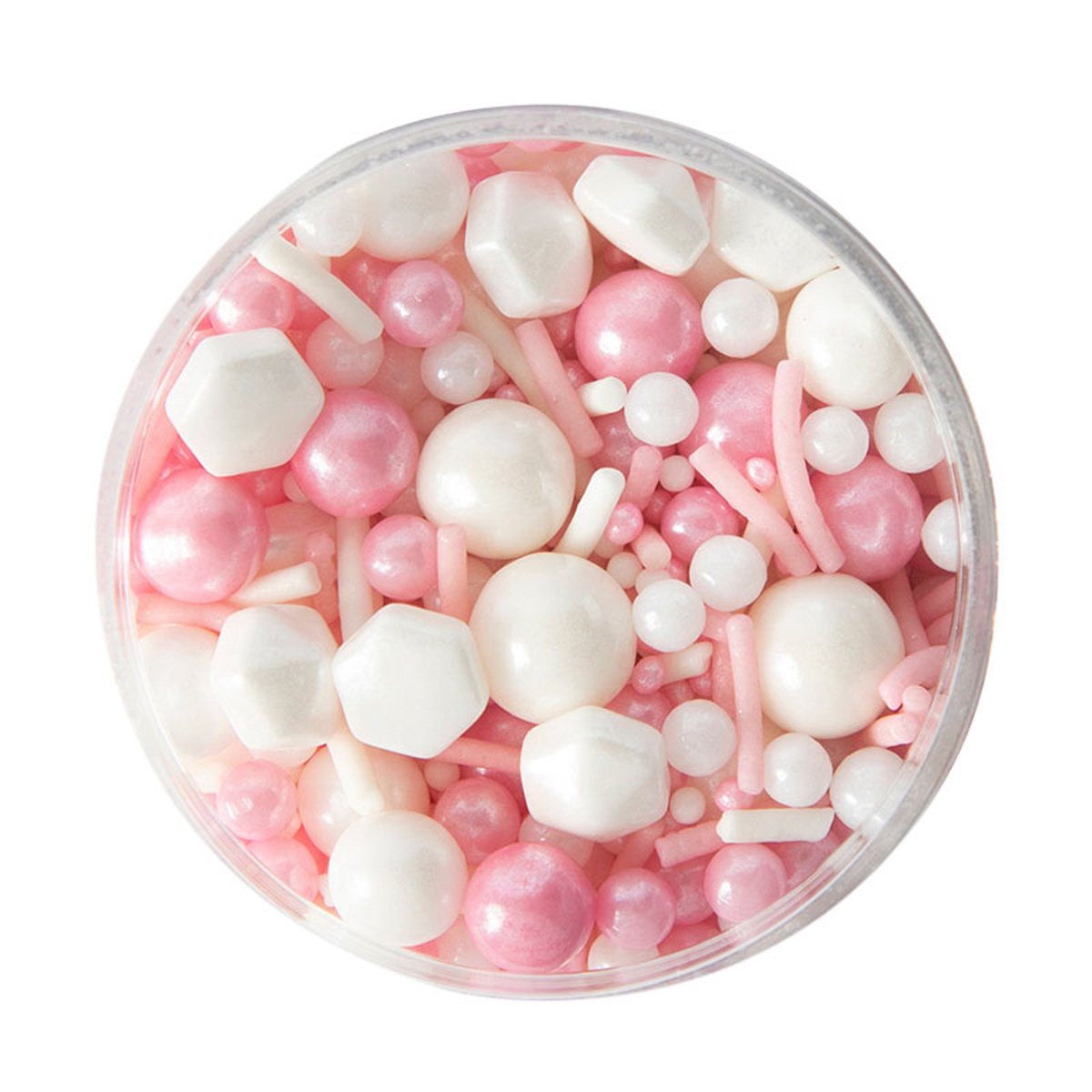 Edible Sprinkles Pastel Pink & White Girls Best Friend 75g