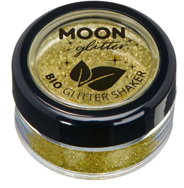 Glitter Shaker Gold Biodegradable Glitter Moon Cosmetics