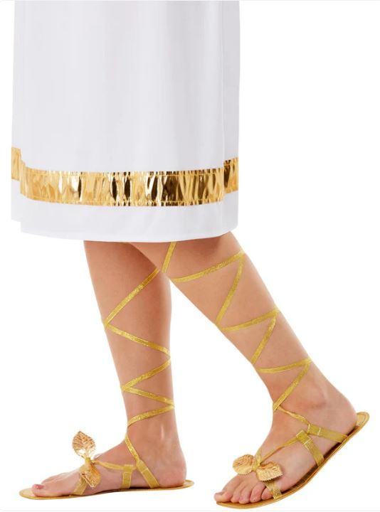 Shoes/Footwear Sandals Grecian/Roman Lace Up Gold
