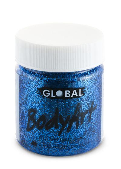 Face Paint Blue Glitter 45ml Tub