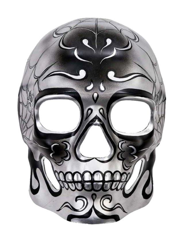 Mask Day of The Dead Silver Skull