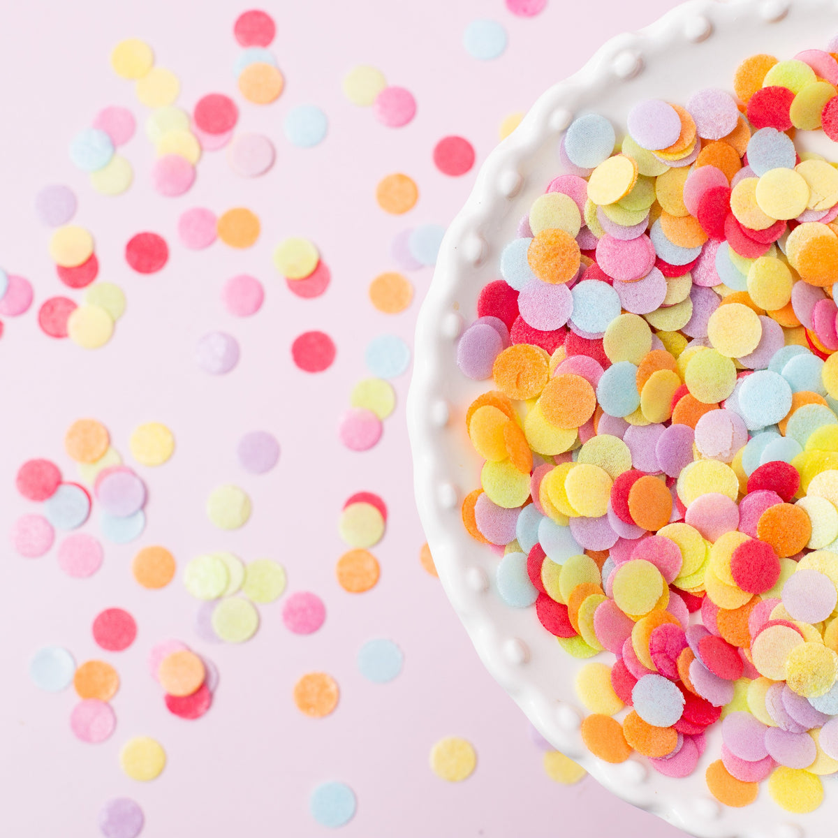 Edible Wafer Decorations Multi Rainbow Coloured Confetti Cake/Cupcake 9g