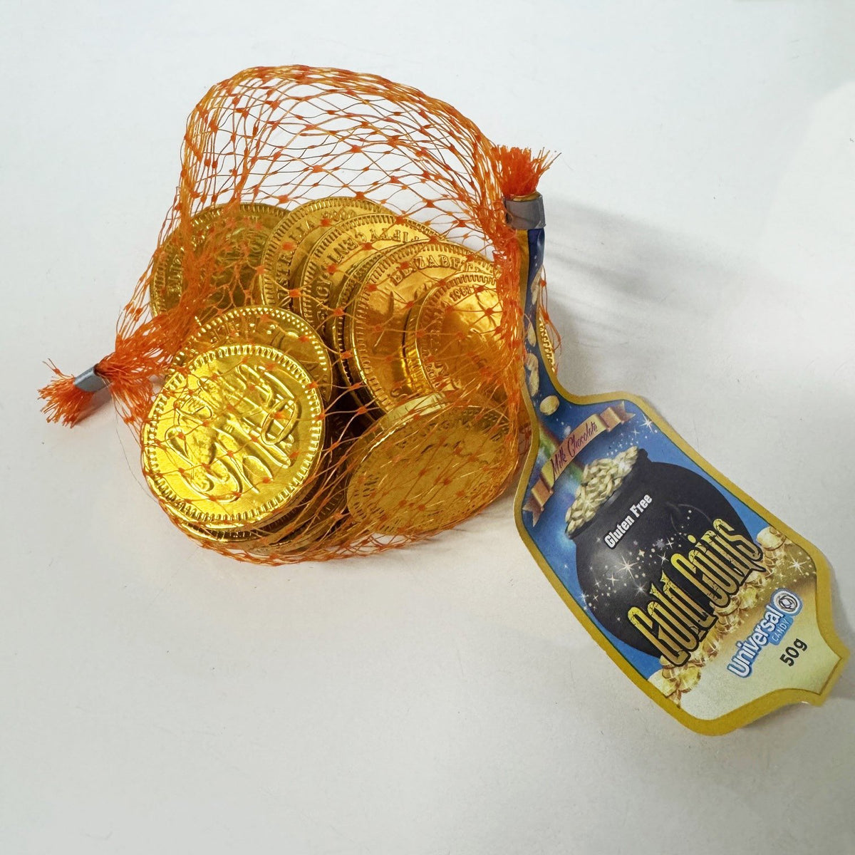 Milk Chocolate Gold Coins 50g Bag Brand Universal Candy