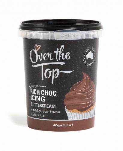 Buttercream Icing Chocolate Brown 425g Over The Top Cake Decorating