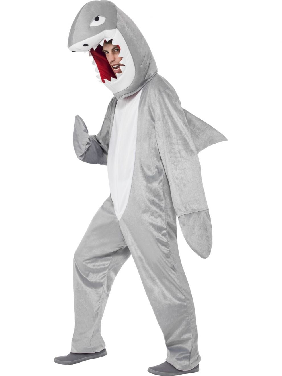 Costume Adult Animal Great Shark Grey Large