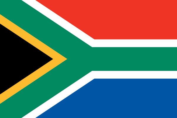 Flag South Africa 15x10cm Desk