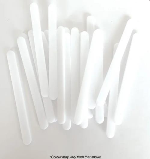Chocolate Baking Popsicle/PaddlePop Sticks 11cm White Pk/24