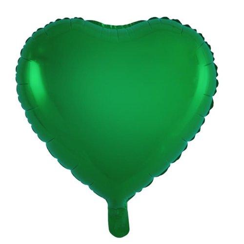 Balloon Foil 45cm Heart Green