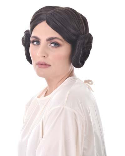 Wig Galatic Princess Brown With Side Buns