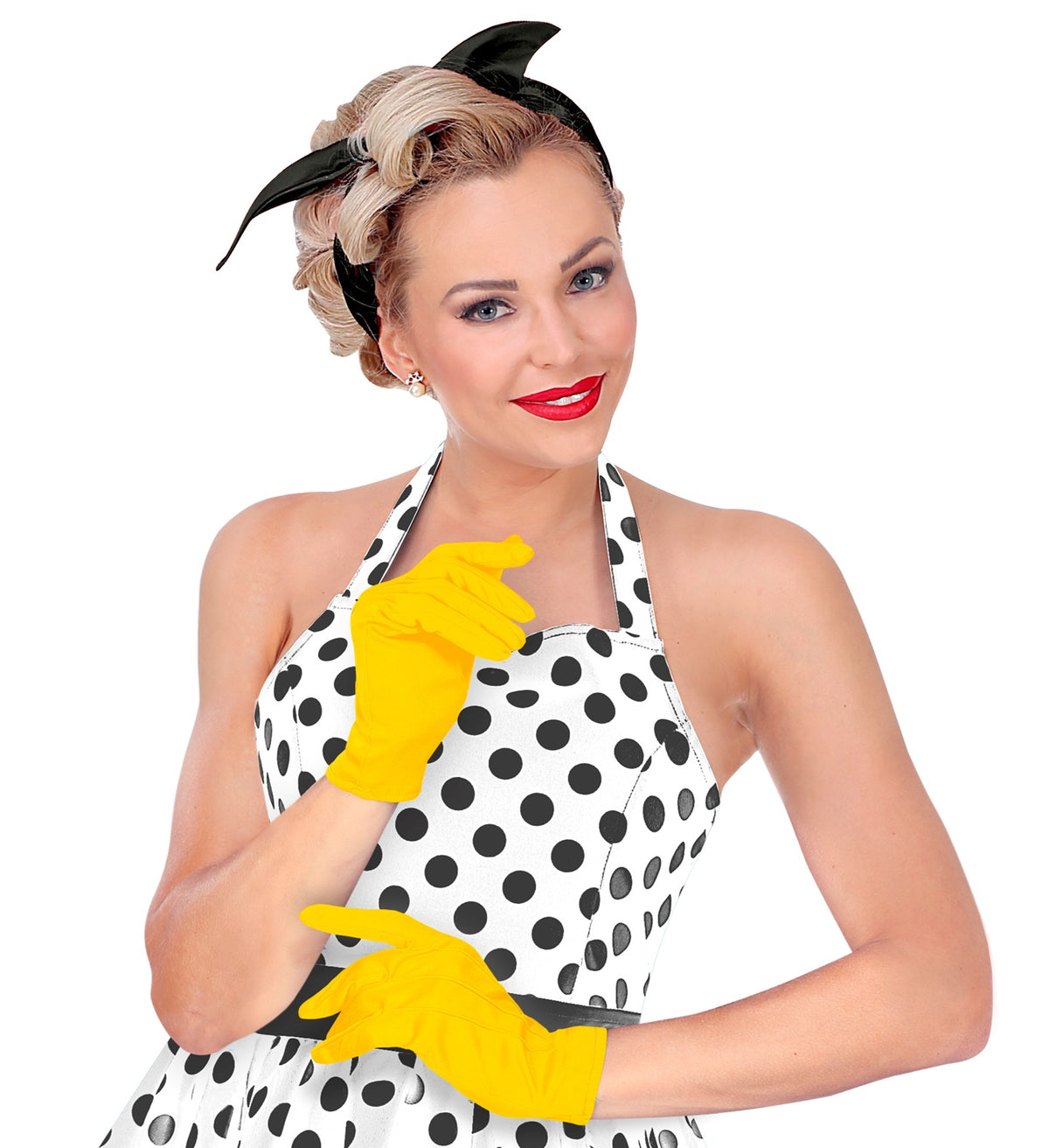 Gloves Short Yellow Adult Character Costume Accessory