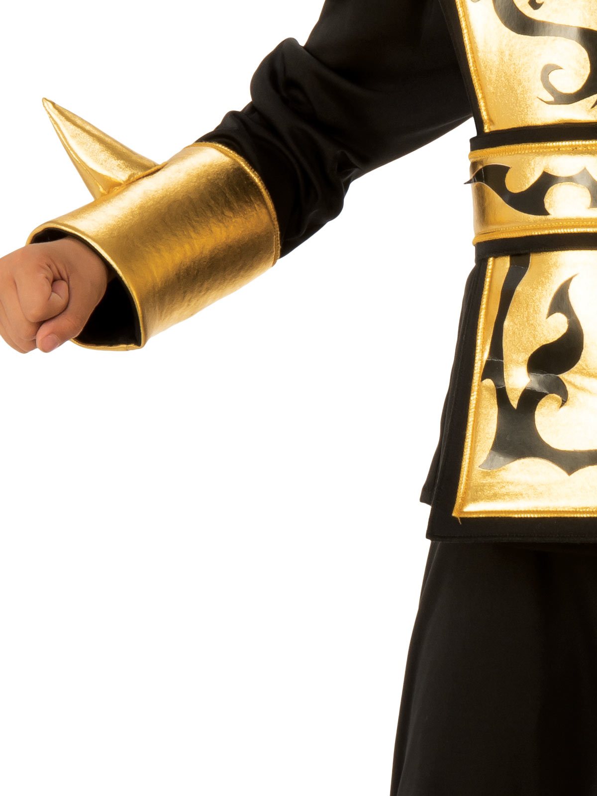 Costume Child Ninja Gold And Black Large  8-10 Years