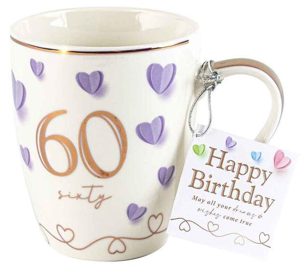 Mug Sweet Heart 60th Birthday (Sixty) 350ml