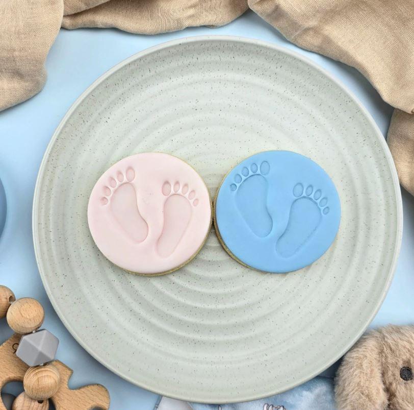 Baby Feet Cookie/Biscuit Cutter Embosser 60mm