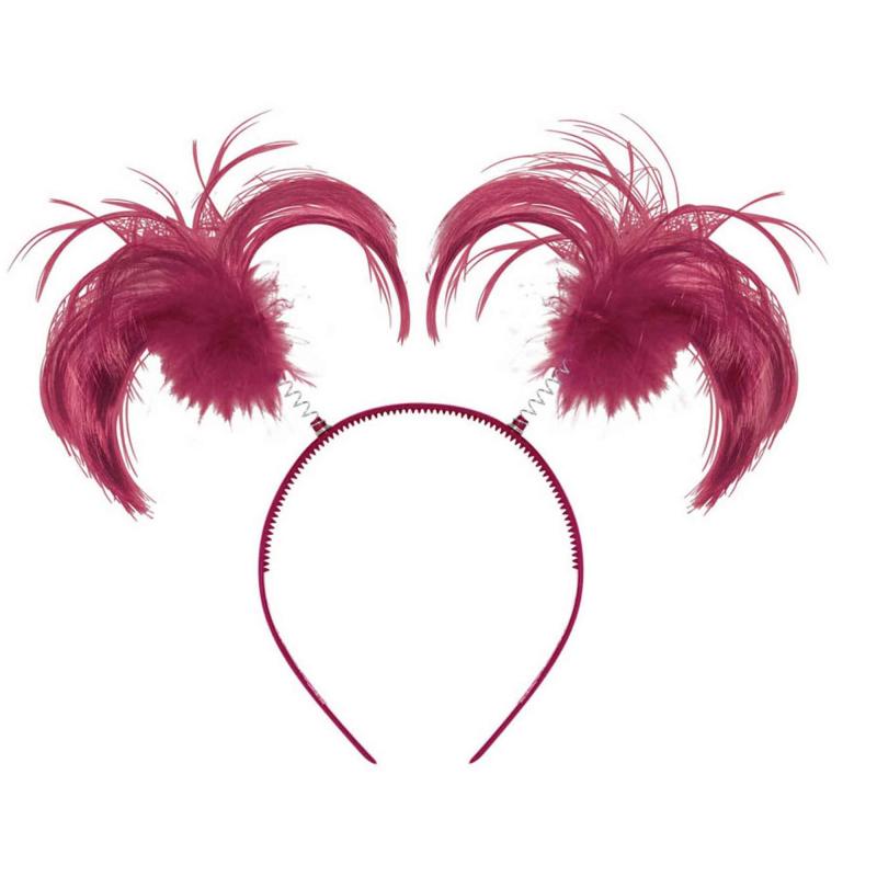 Burgundy/Maroon Headbopper/Headband Ponytail