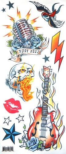 Temporary Fx Tattoo Costume Kit Rock Star Save Our Souls Tinsley Brand