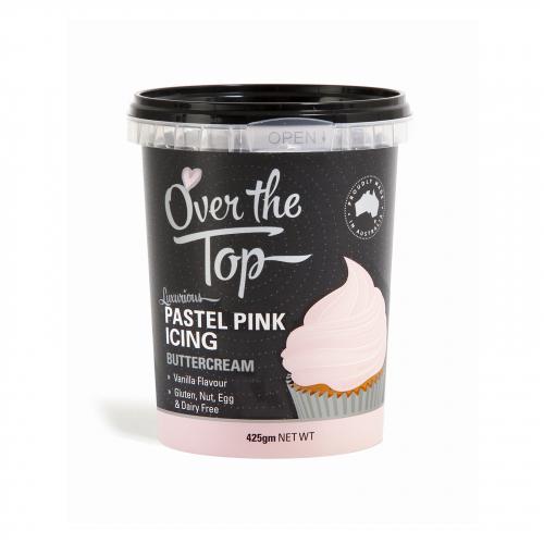 Buttercream Icing Pale Pink 425g Over The Top Cake Decorating