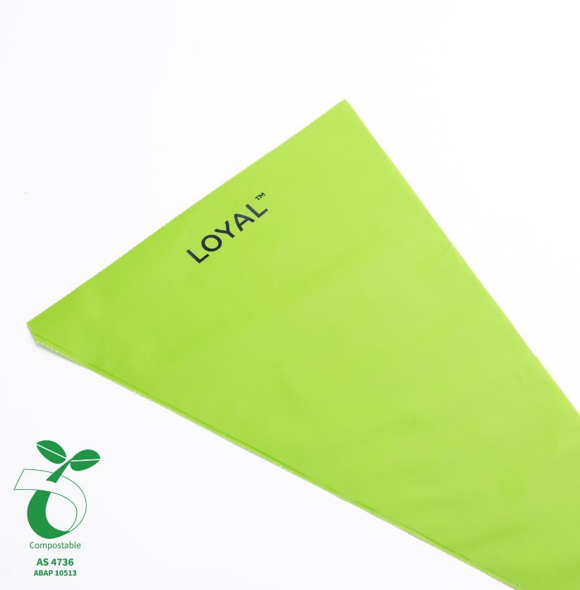 Cpmpostable Green Piping Bags 18 Inch 45cm Pk 100 Eco Friendly