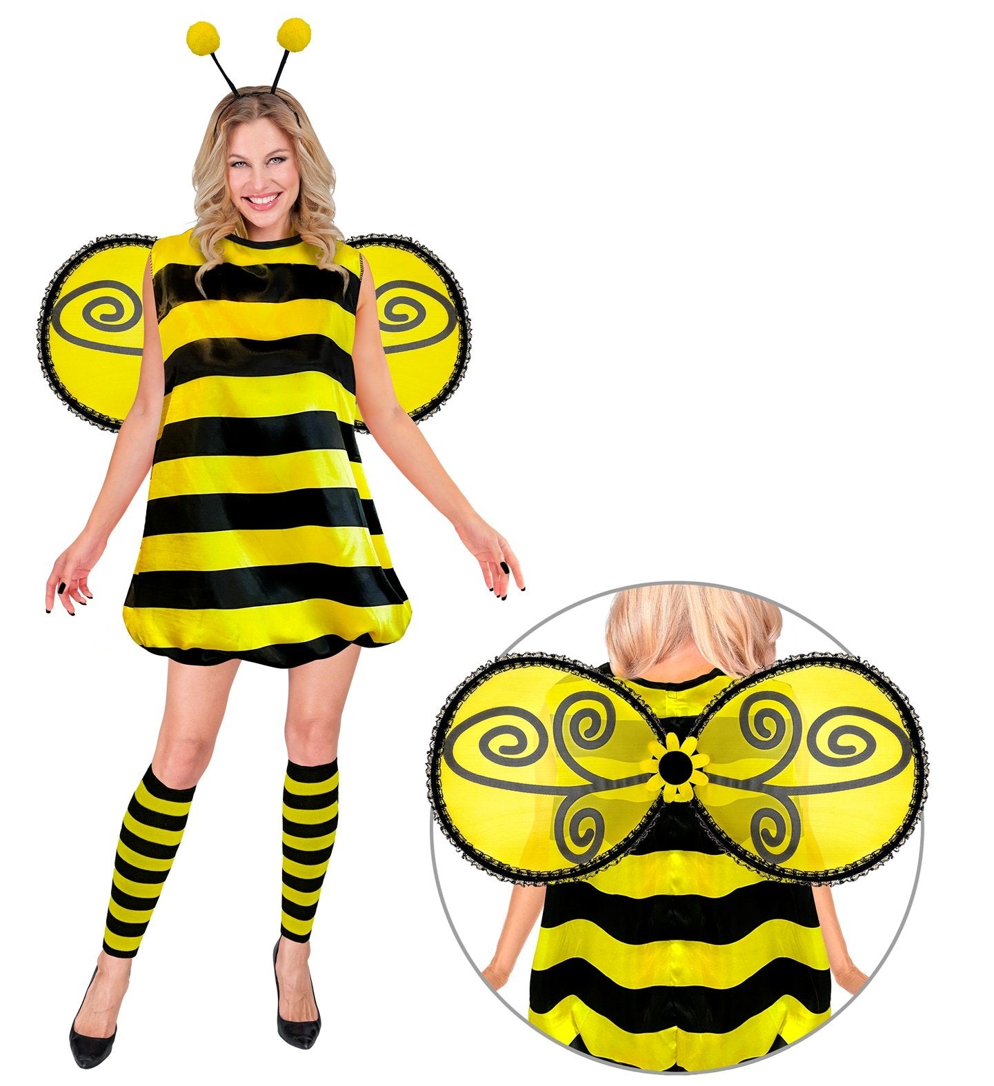 Costume Adult Animal Insect Bee Black & Yellow