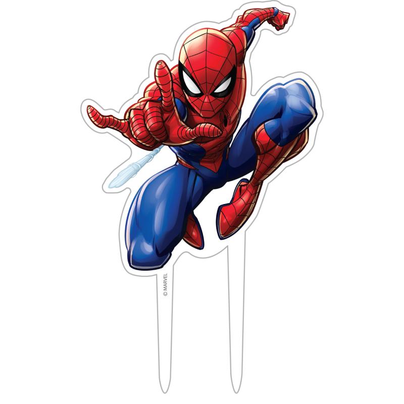 Spider-Man Webbed Large Cake Topper/Pick Decoration Printed Acrylic