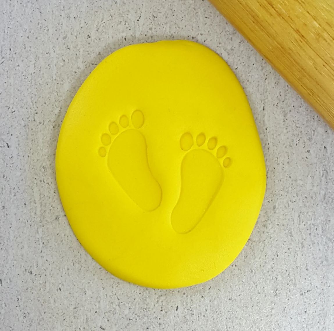 Baby Feet Cookie/Biscuit Cutter Embosser 60mm