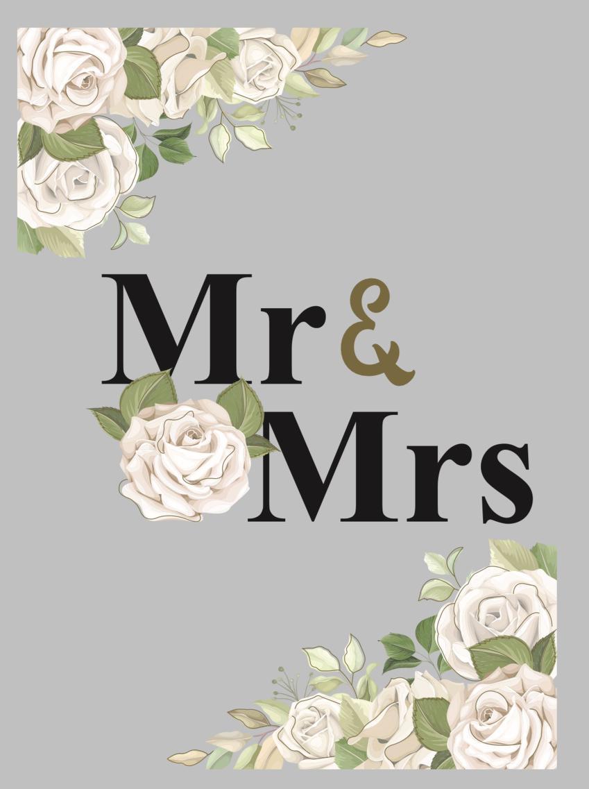 Mega Jumbo Greeting Card Wedding Day Mr & Mrs