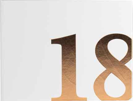 Guest Signature Book 18th Birthday White/Rose Gold